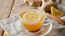 Chá de gengibre com limão