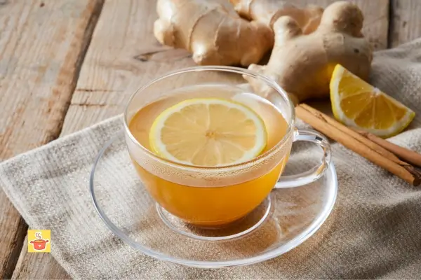 Chá de gengibre com limão